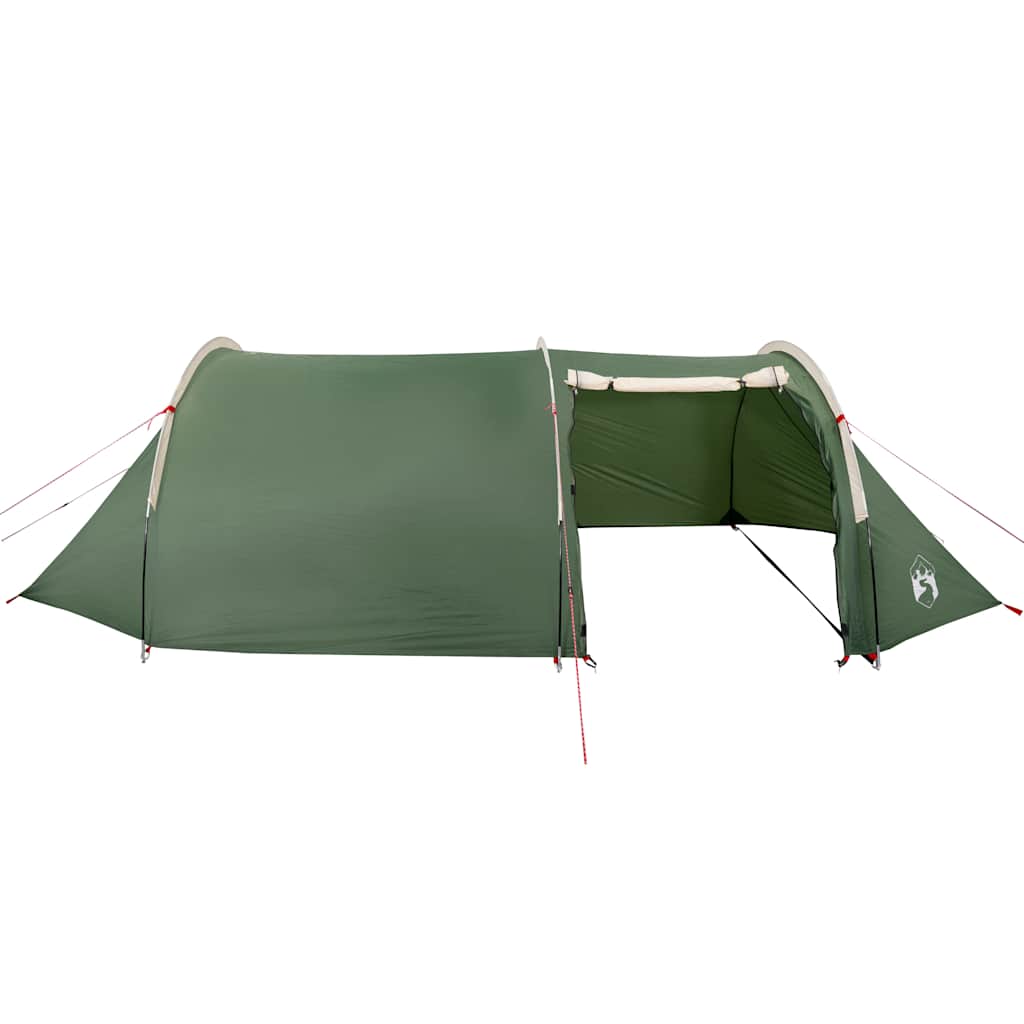 vidaXL Camping Tent Tunnel 4-Person Green Waterproof - 42711