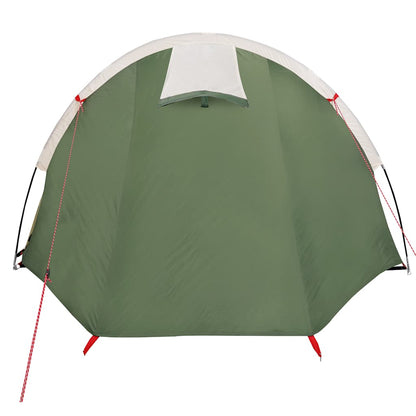 vidaXL Camping Tent Tunnel 4-Person Green Waterproof - 42711