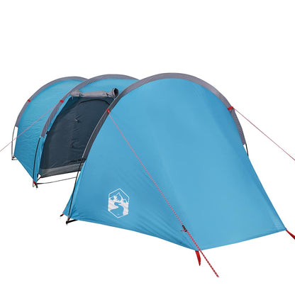 vidaXL Camping Tent Tunnel 4-Person Blue Waterproof - 42714