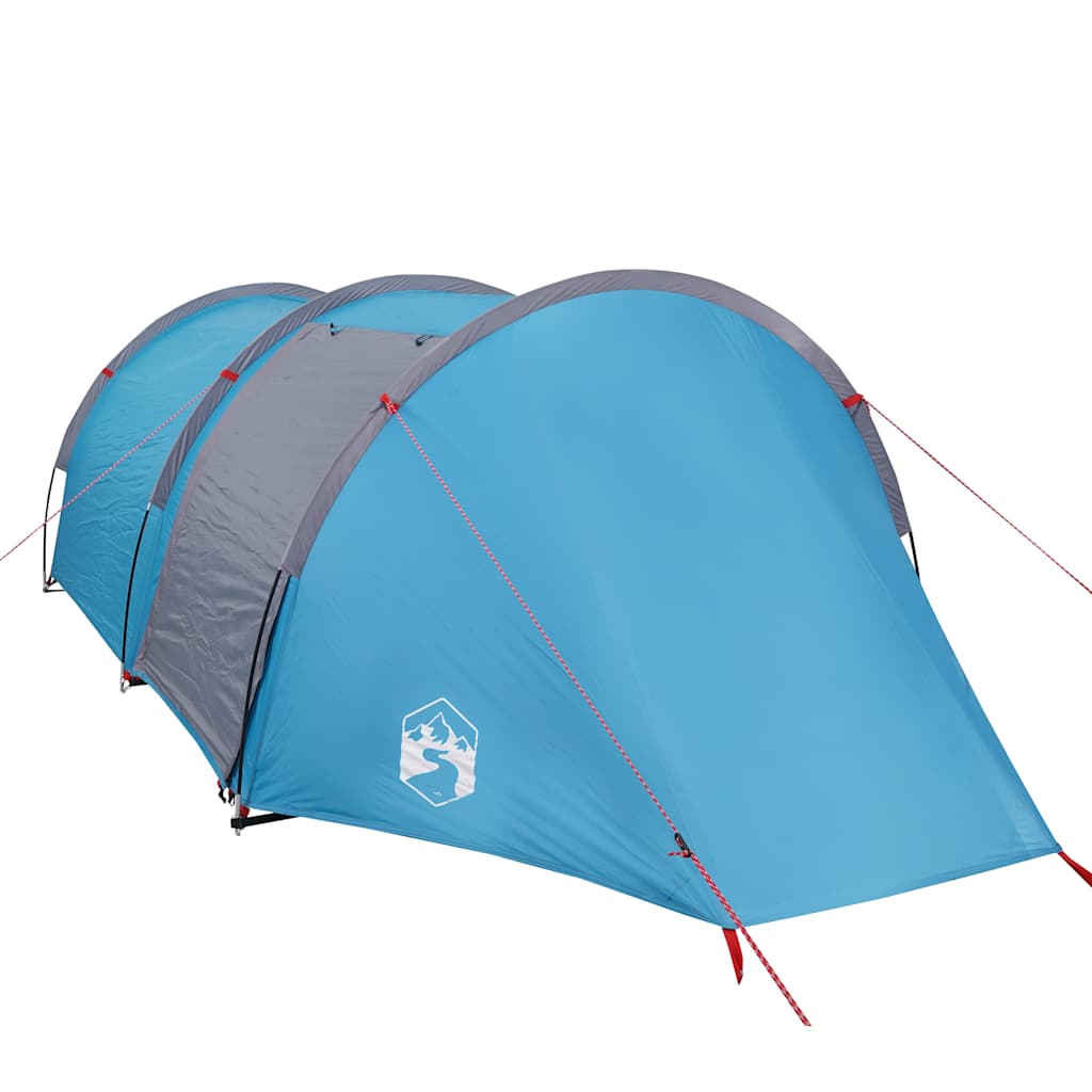 vidaXL Camping Tent Tunnel 4-Person Blue Waterproof - 42714