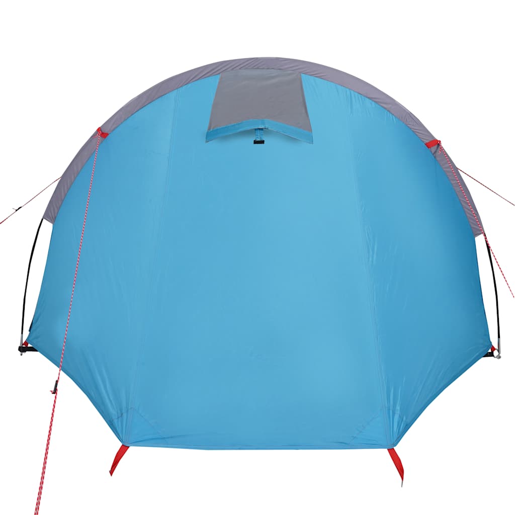 vidaXL Camping Tent Tunnel 4-Person Blue Waterproof - 42714