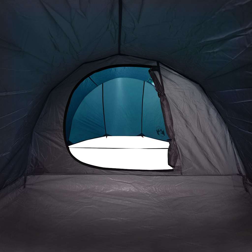 vidaXL Camping Tent Tunnel 4-Person Blue Waterproof - 42714
