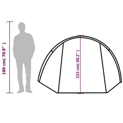 vidaXL Camping Tent Tunnel 4-Person Blue Waterproof - 42716