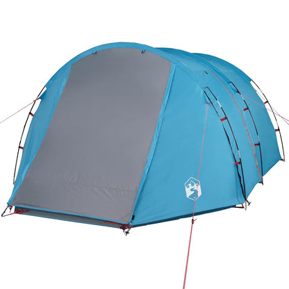 vidaXL Camping Tent Tunnel 4-Person Blue Waterproof - 42716