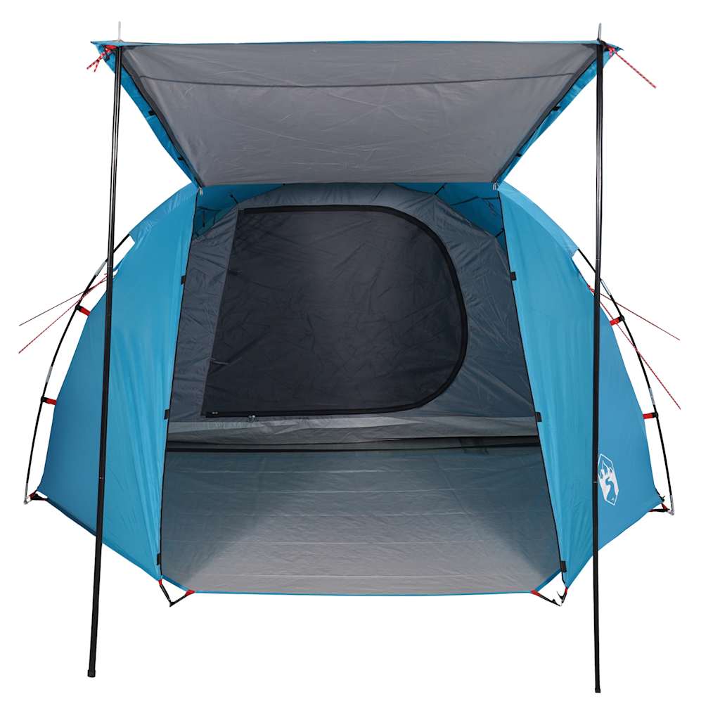 vidaXL Camping Tent Tunnel 4-Person Blue Waterproof - 42716