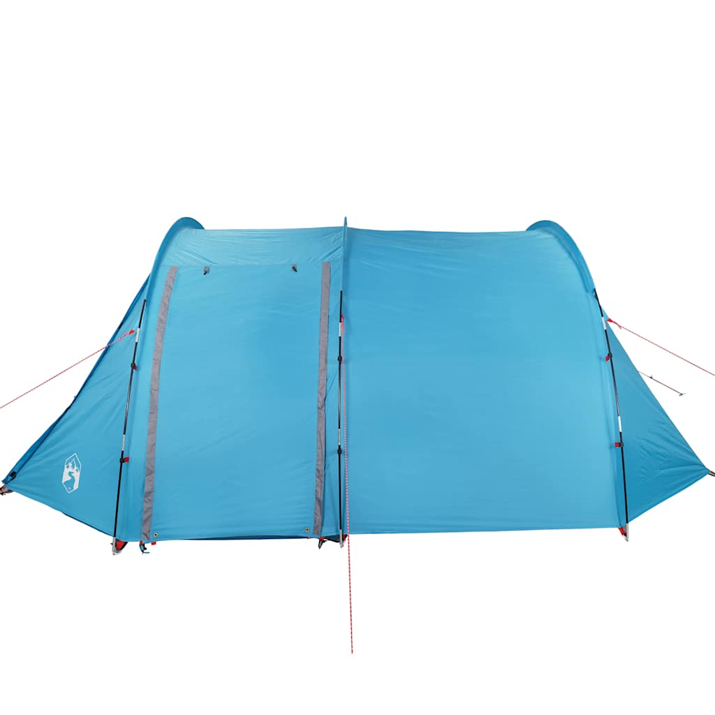 vidaXL Camping Tent Tunnel 4-Person Blue Waterproof - 42716