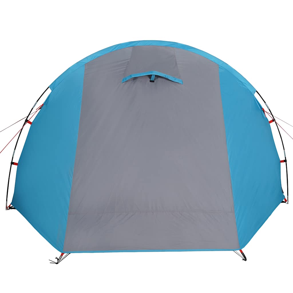 vidaXL Camping Tent Tunnel 4-Person Blue Waterproof - 42716
