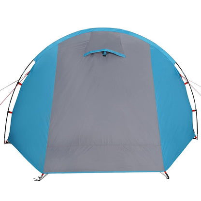 vidaXL Camping Tent Tunnel 4-Person Blue Waterproof - 42716