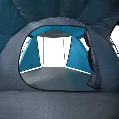 vidaXL Camping Tent Tunnel 4-Person Blue Waterproof - 42716