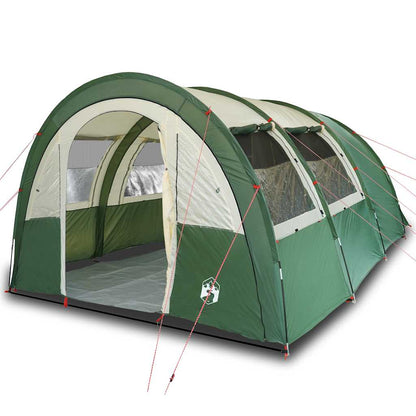 vidaXL Camping Tent Tunnel 4-Person Green Waterproof - 42730