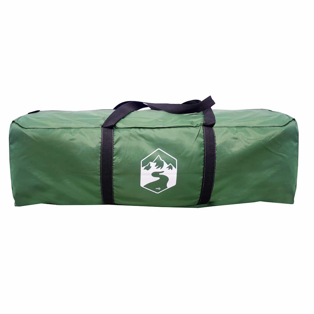vidaXL Camping Tent Tunnel 4-Person Green Waterproof - 42730