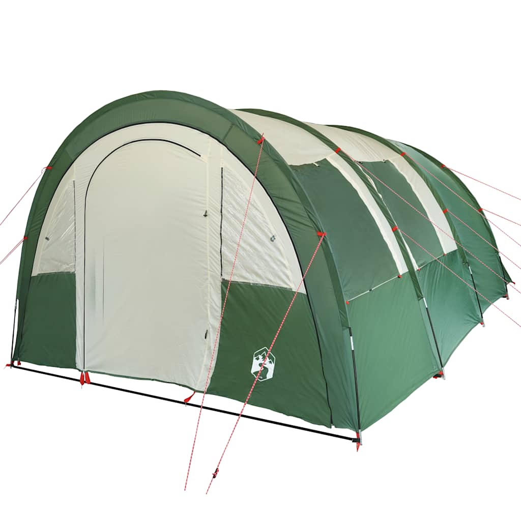 vidaXL Camping Tent Tunnel 4-Person Green Waterproof - 42730