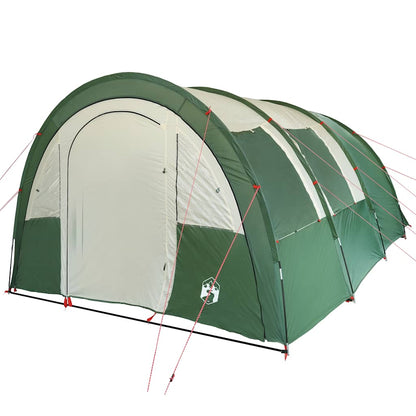 vidaXL Camping Tent Tunnel 4-Person Green Waterproof - 42730