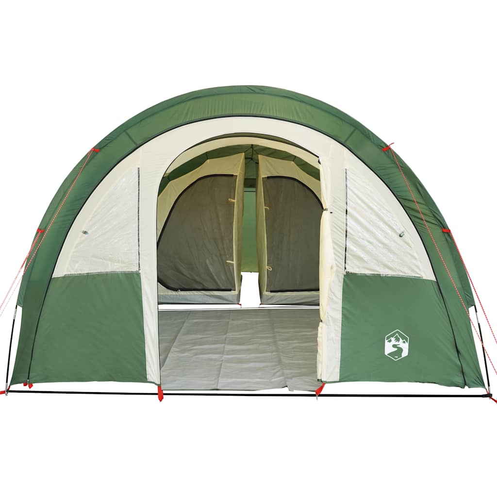 vidaXL Camping Tent Tunnel 4-Person Green Waterproof - 42730