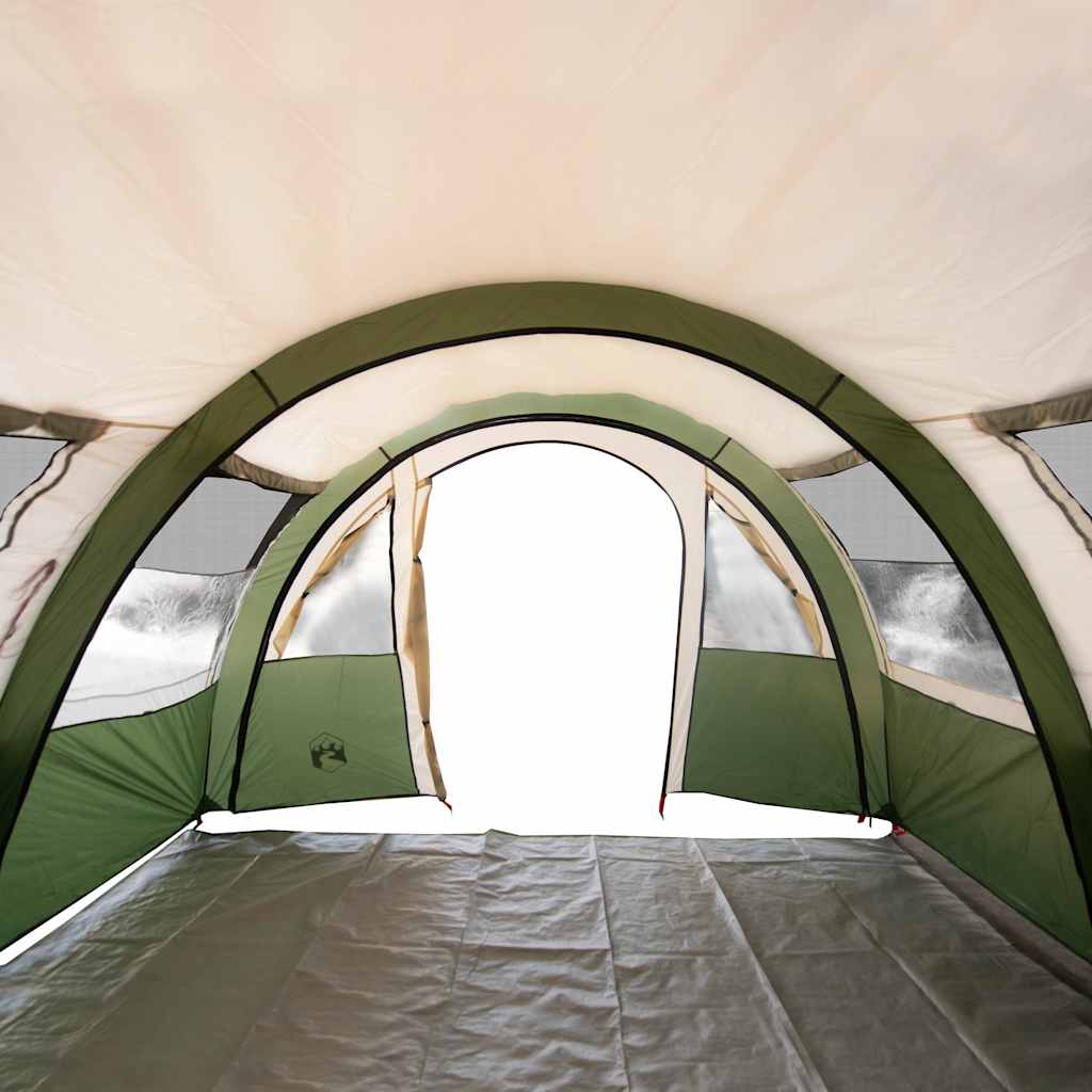 vidaXL Camping Tent Tunnel 4-Person Green Waterproof - 42730