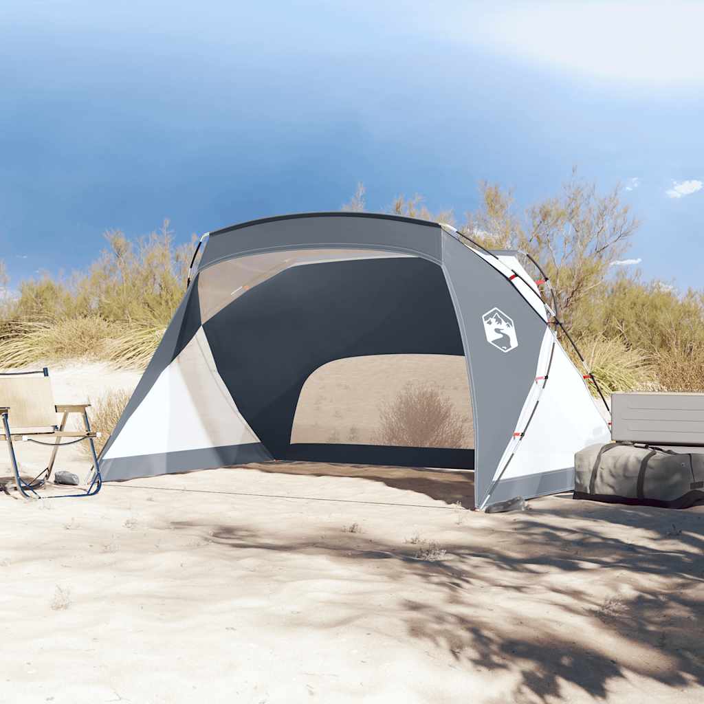 vidaXL Beach Tent Grey 274x178x170/148 cm 185T Polyester