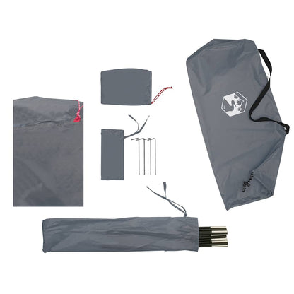 vidaXL Beach Tent Grey 274x178x170/148 cm 185T Polyester