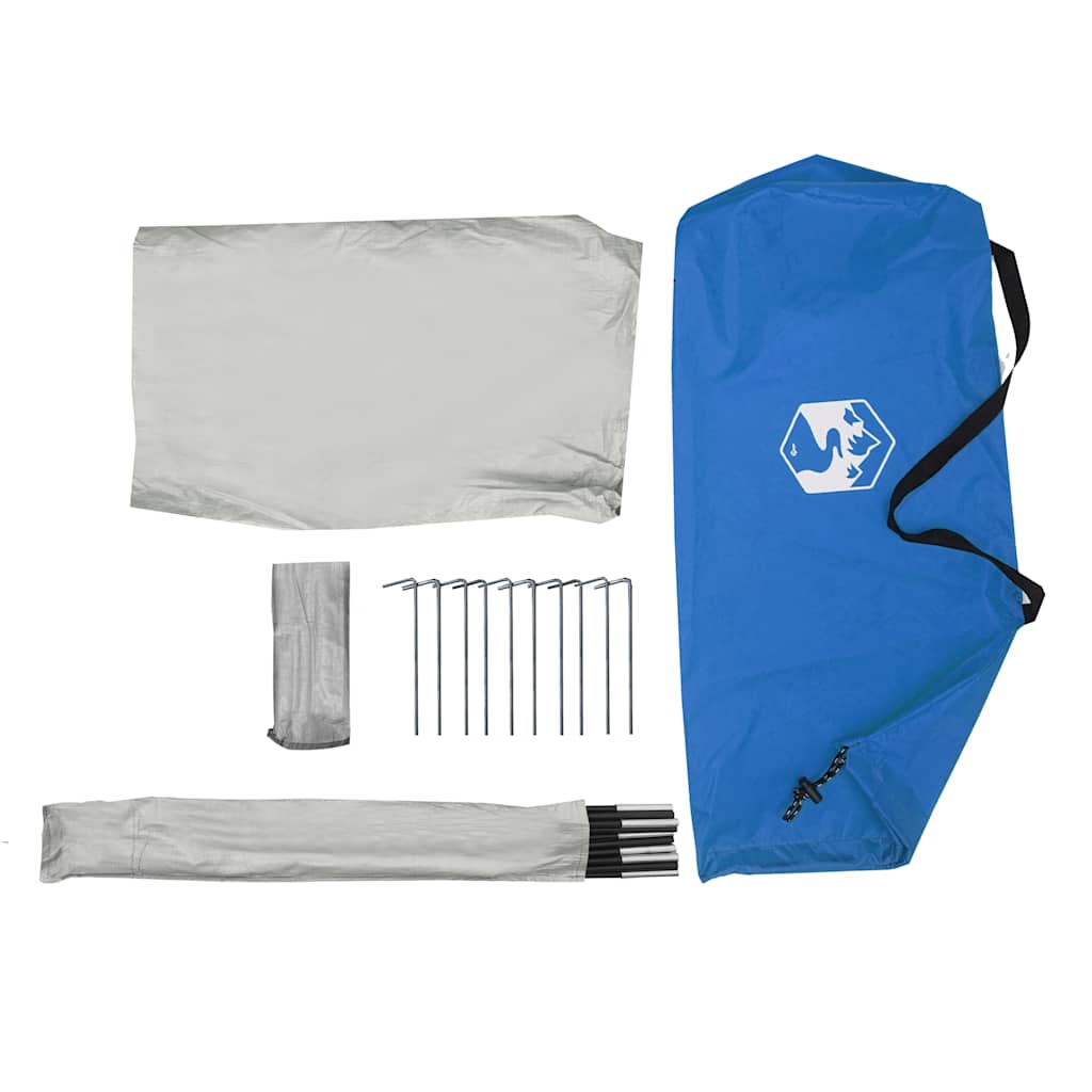 vidaXL Beach Tent Azure Blue 268x223x125 cm 185T Polyester