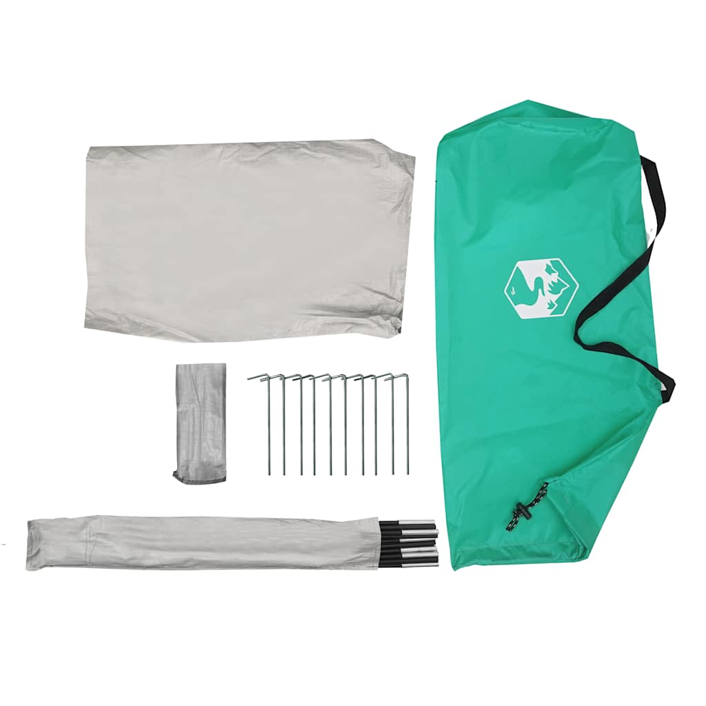 vidaXL Beach Tent Sea Green 268x223x125 cm 185T Polyester