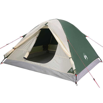 vidaXL Camping Tent Dome 3-Person Green Waterproof - 42773