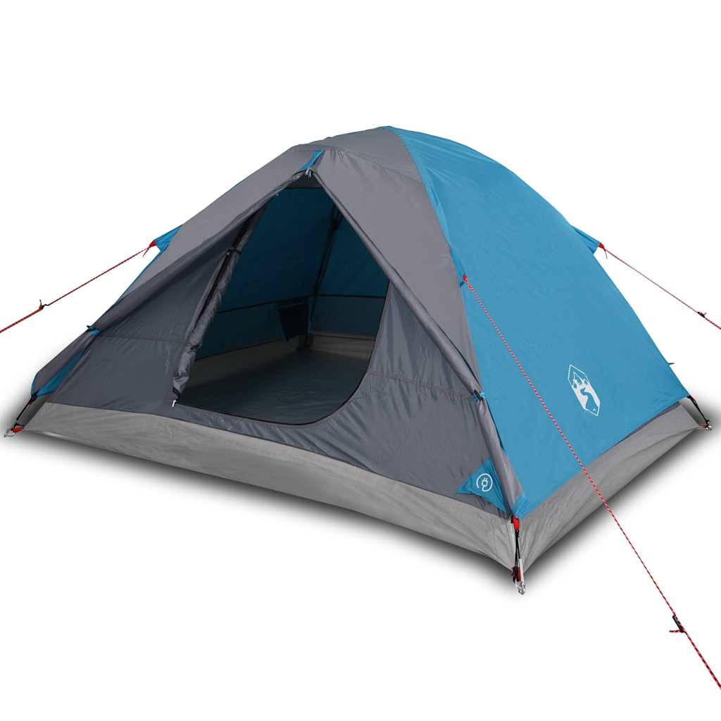 vidaXL Camping Tent Dome 3-Person Blue Waterproof - 42774