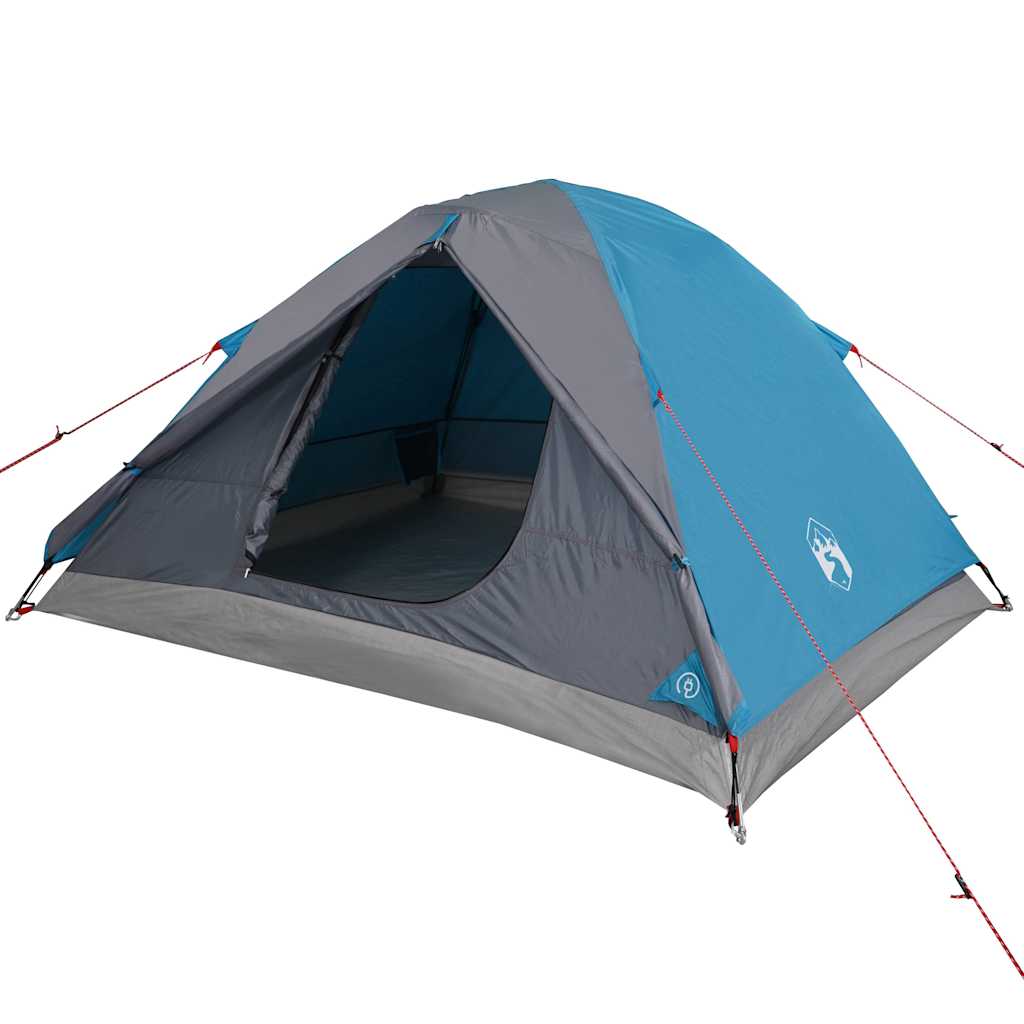 vidaXL Camping Tent Dome 3-Person Blue Waterproof - 42774