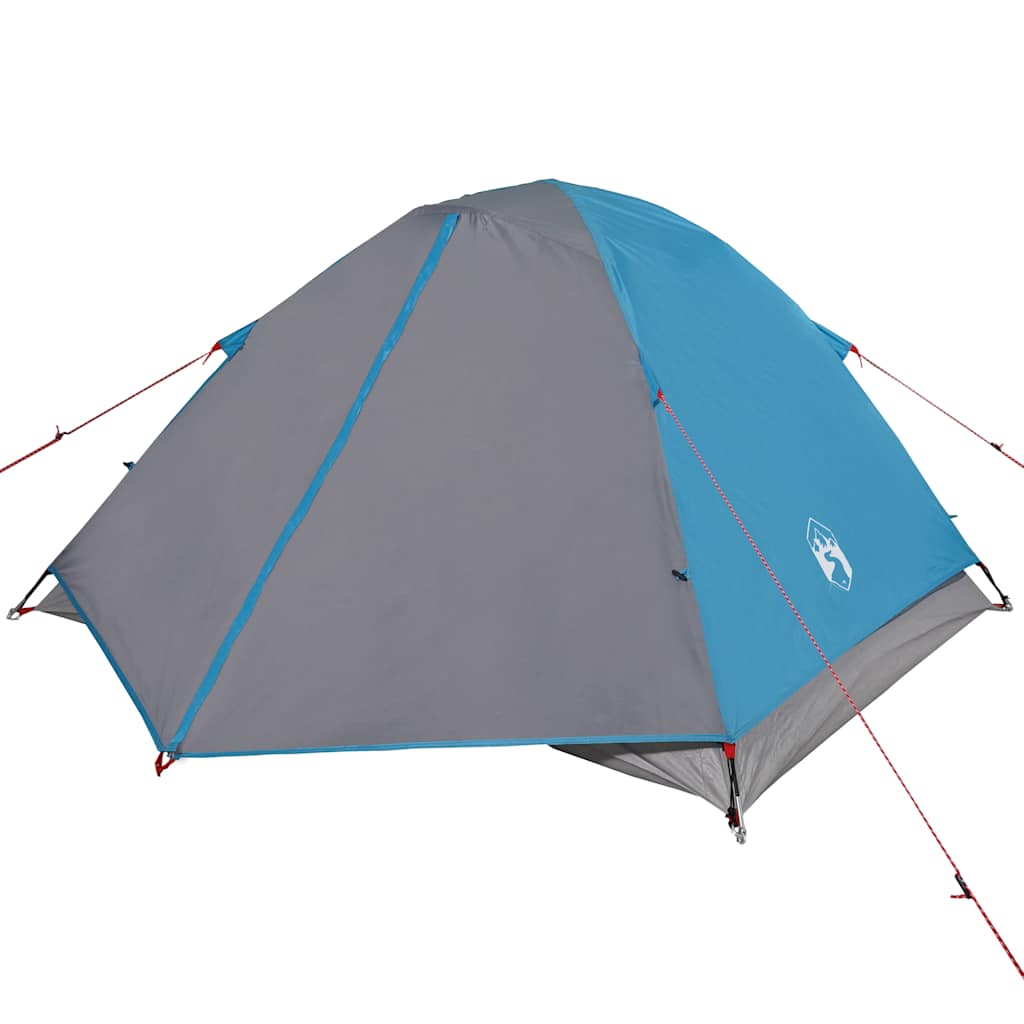 vidaXL Camping Tent Dome 3-Person Blue Waterproof - 42774