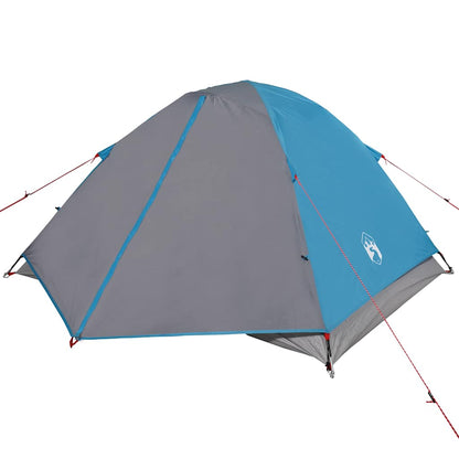 vidaXL Camping Tent Dome 3-Person Blue Waterproof - 42774