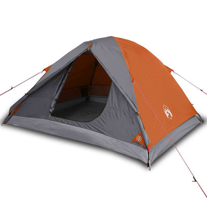 vidaXL Camping Tent Dome 3-Person Orange Waterproof - 42783