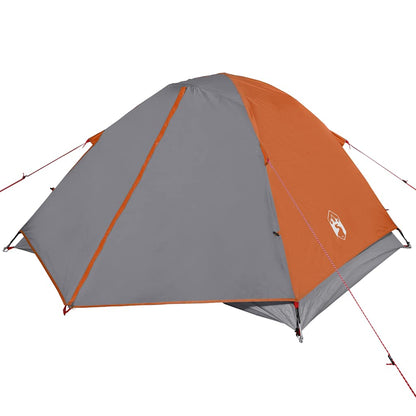 vidaXL Camping Tent Dome 3-Person Orange Waterproof - 42783