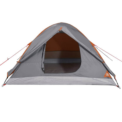 vidaXL Camping Tent Dome 3-Person Orange Waterproof - 42783