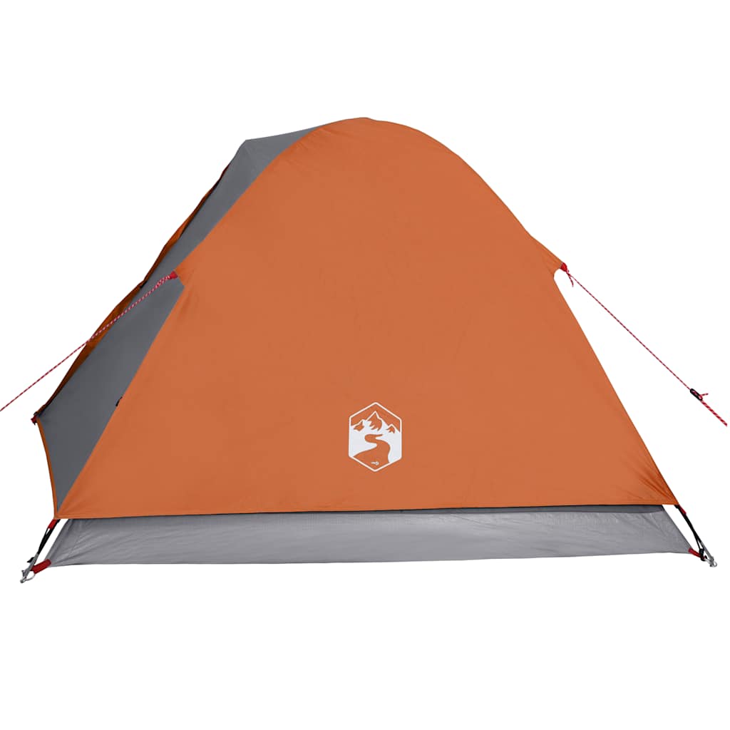 vidaXL Camping Tent Dome 3-Person Orange Waterproof - 42783