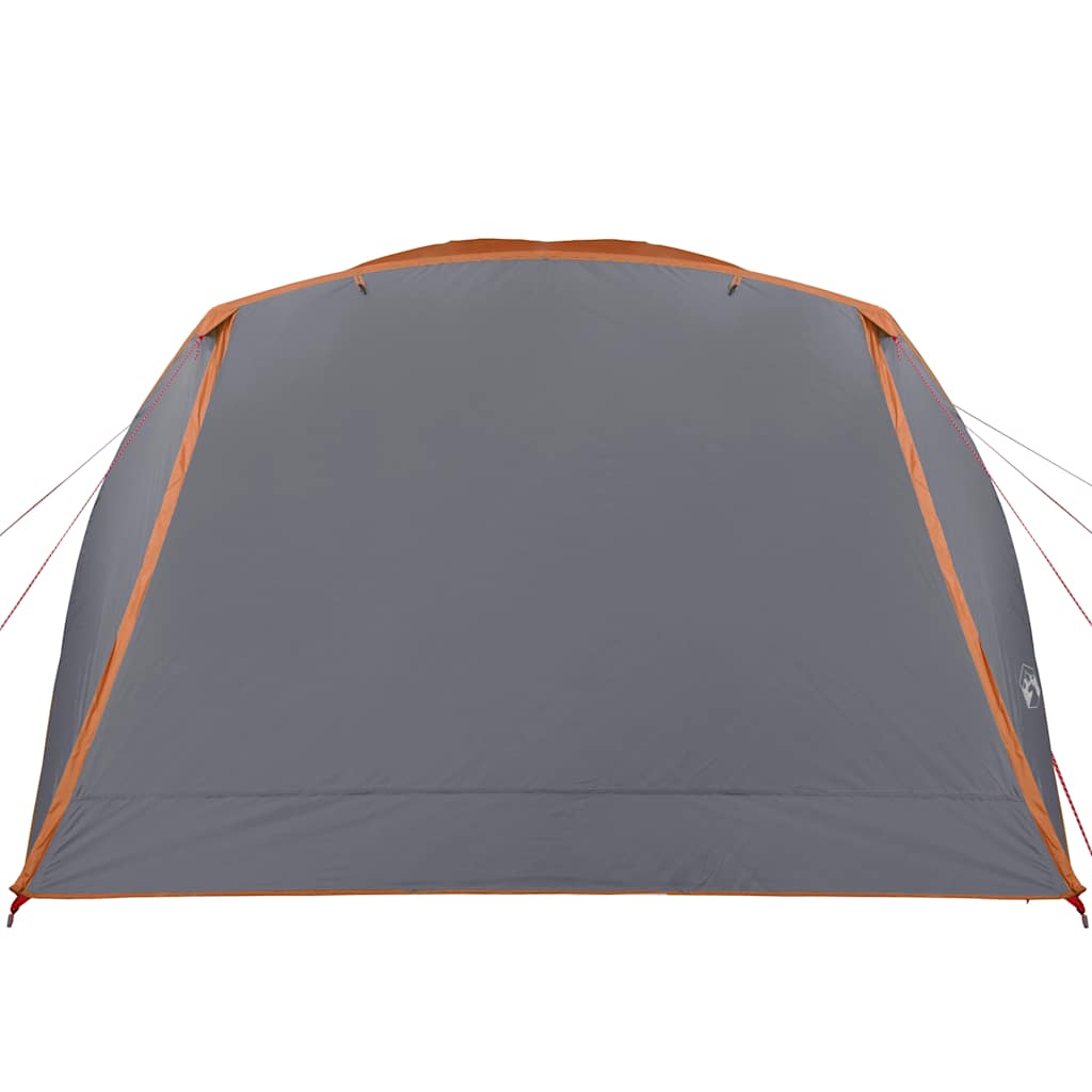 vidaXL Camping Tent with Porch 4-Person Orange Waterproof
