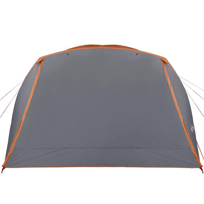 vidaXL Camping Tent with Porch 4-Person Orange Waterproof