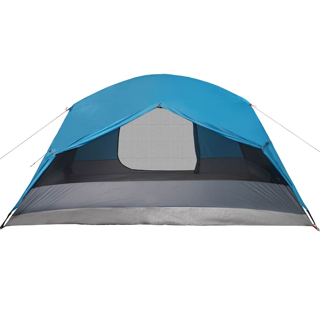 vidaXL Family Tent with Porch 6-Person Blue Waterproof