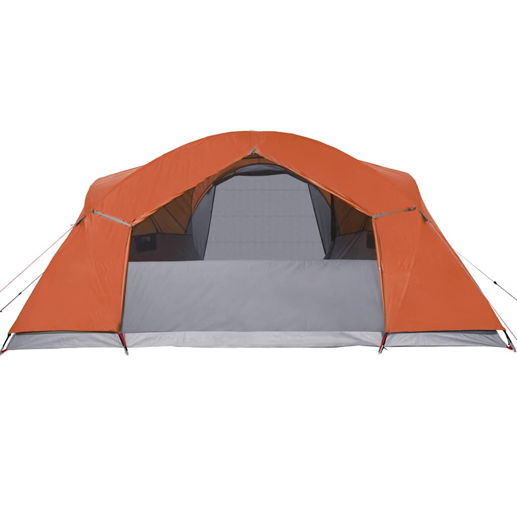 vidaXL Family Tent Crossvent 8-Person Orange Waterproof