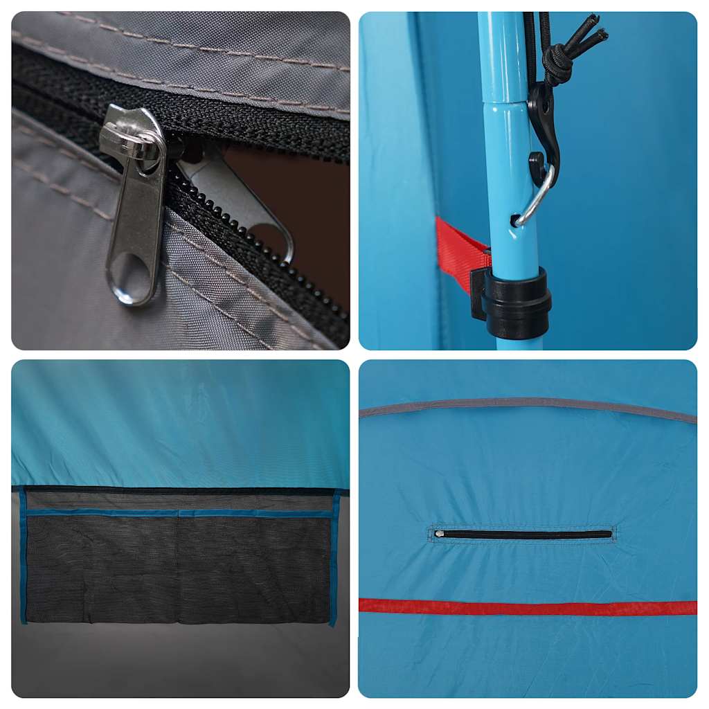 vidaXL Toilet Tent Blue Waterproof