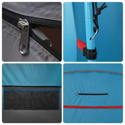vidaXL Toilet Tent Blue Waterproof