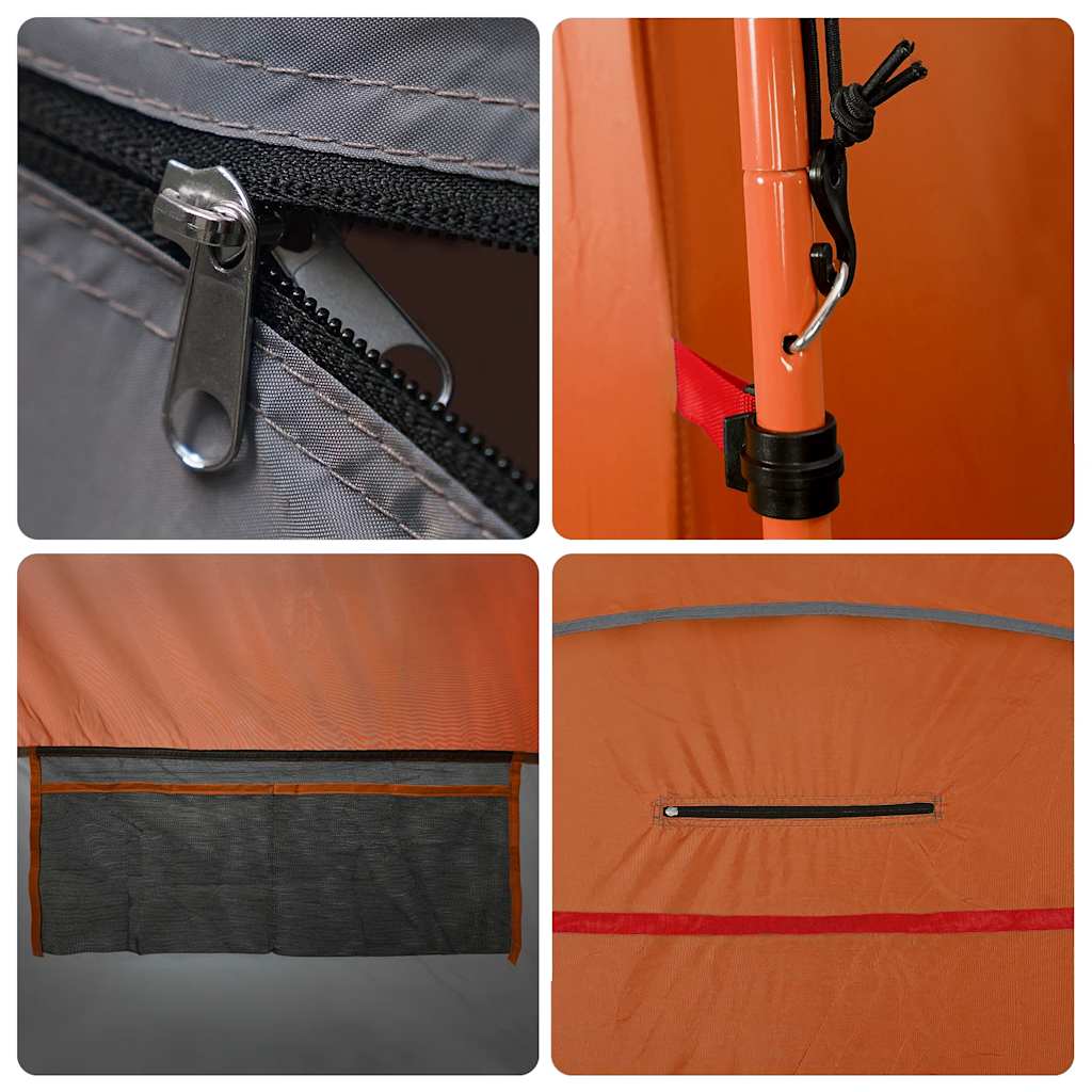 vidaXL Toilet Tent Orange Waterproof