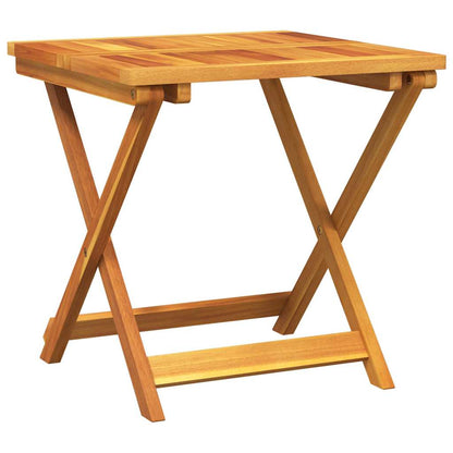 vidaXL Folding Garden Table 50x50x50 cm Solid Wood Acacia - Brown