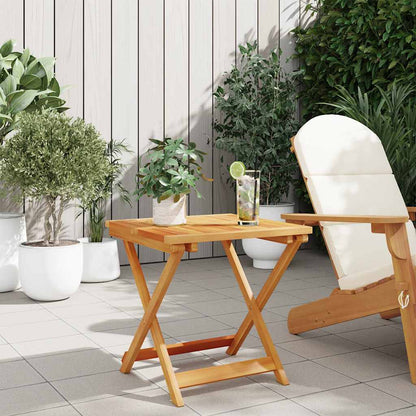 vidaXL Folding Garden Table 50x50x50 cm Solid Wood Acacia - Brown