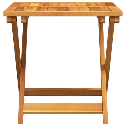 vidaXL Folding Garden Table 50x50x50 cm Solid Wood Acacia - Brown