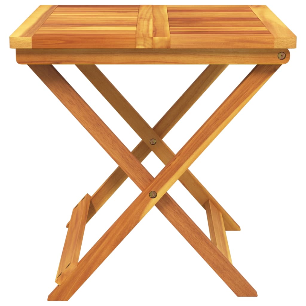 vidaXL Folding Garden Table 50x50x50 cm Solid Wood Acacia - Brown