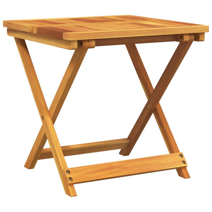 vidaXL Folding Garden Table 50x50x50 cm Solid Wood Acacia - Brown