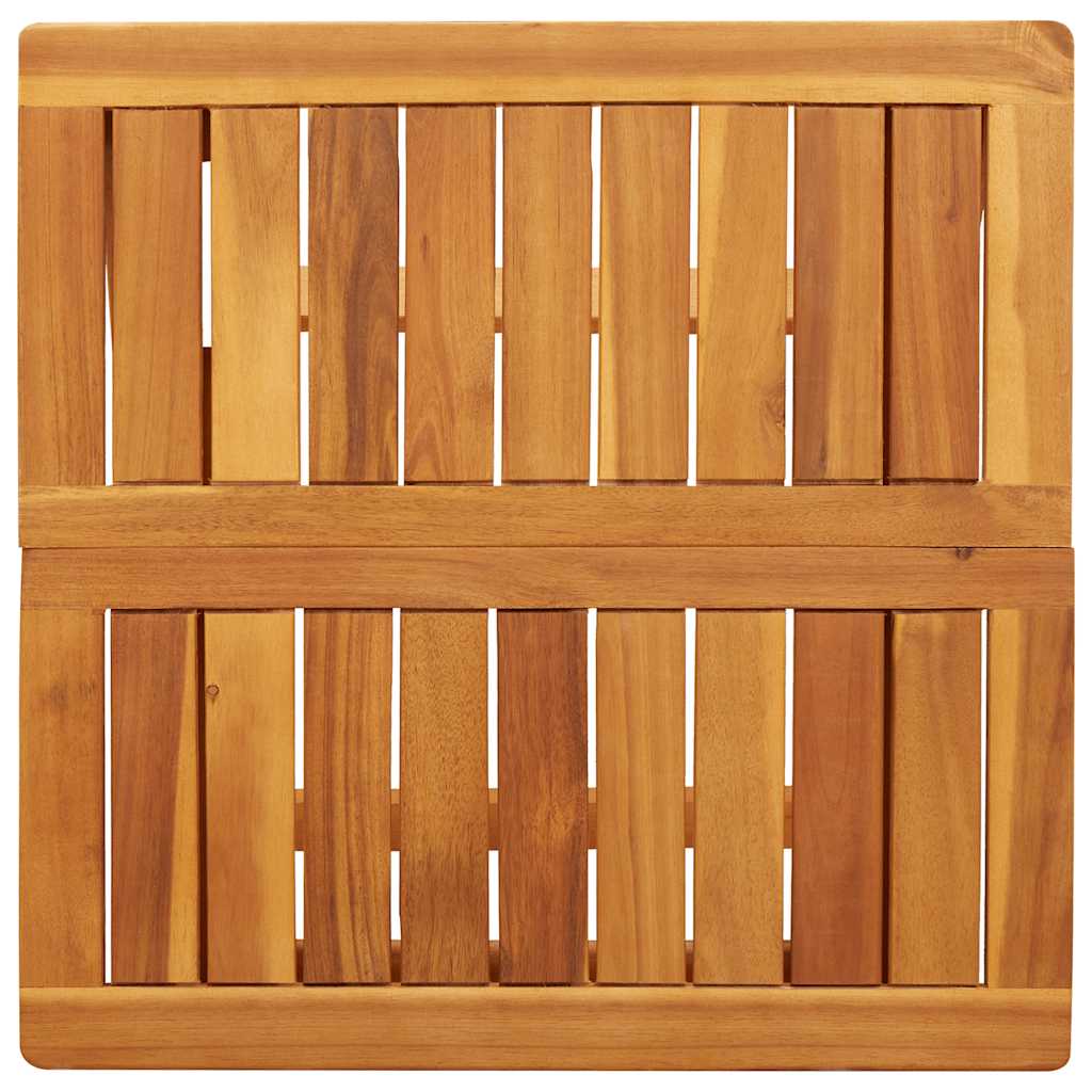 vidaXL Folding Garden Table 50x50x50 cm Solid Wood Acacia - Brown