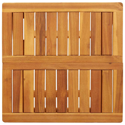 vidaXL Folding Garden Table 50x50x50 cm Solid Wood Acacia - Brown