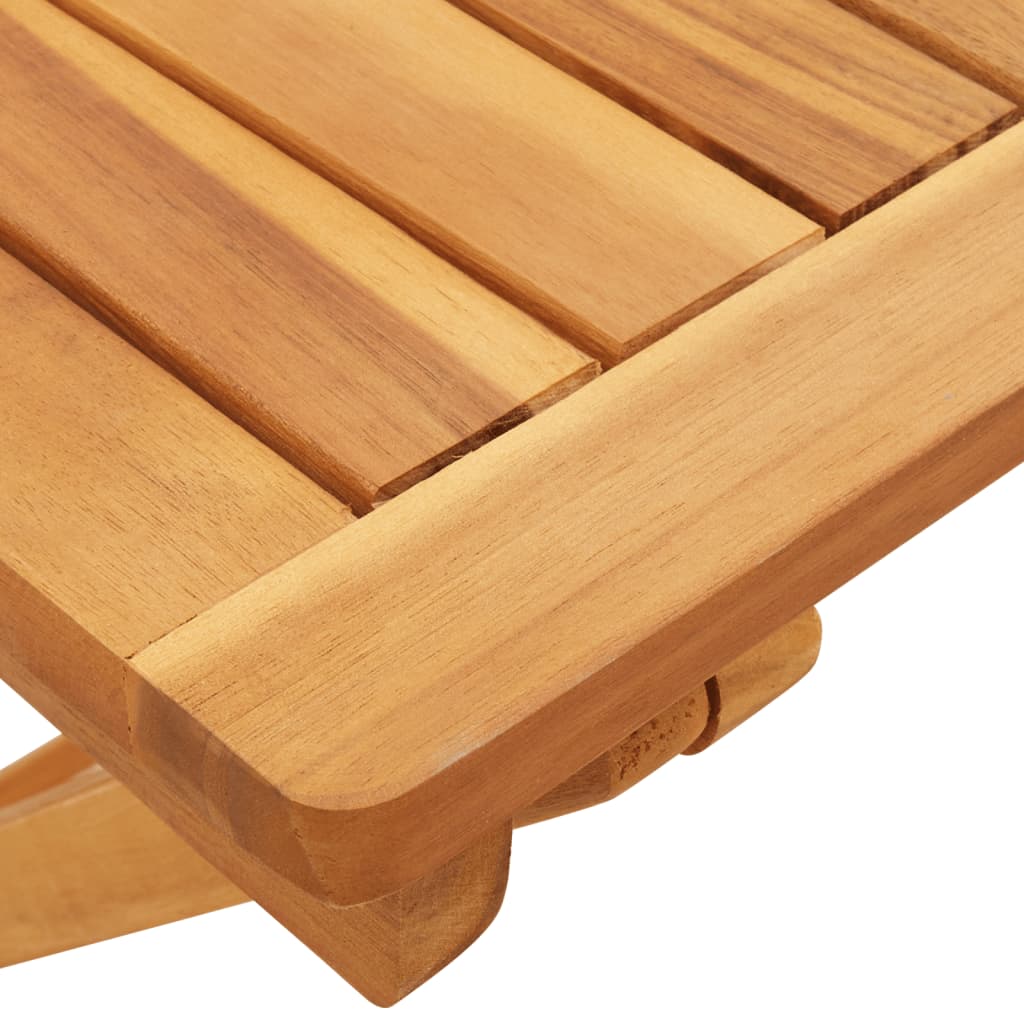 vidaXL Folding Garden Table 50x50x50 cm Solid Wood Acacia - Brown