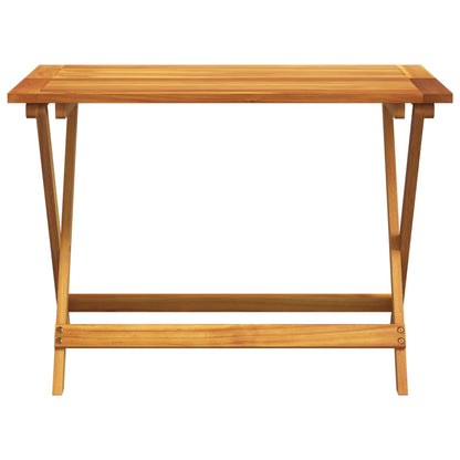vidaXL Folding Garden Table 90x52.5x65 cm Solid Wood Acacia - Brown