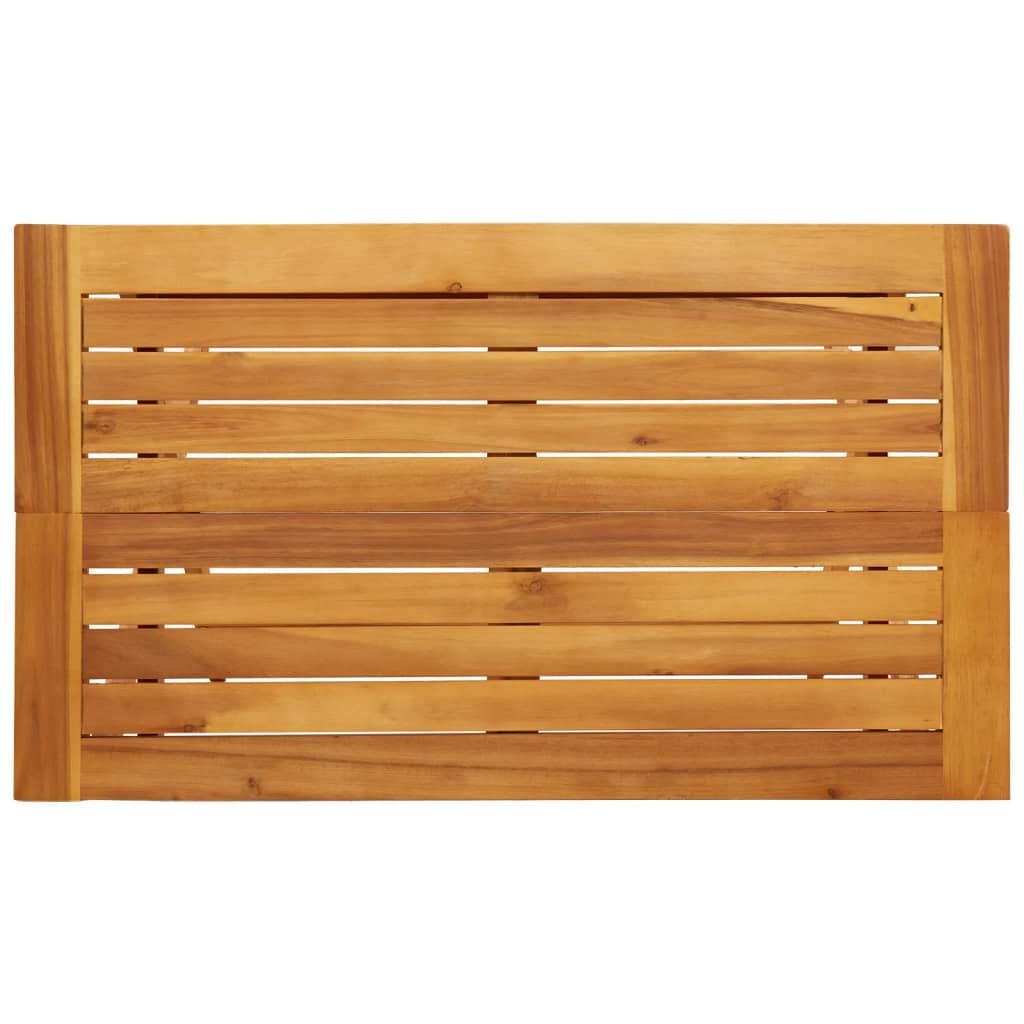 vidaXL Folding Garden Table 90x52.5x65 cm Solid Wood Acacia - Brown