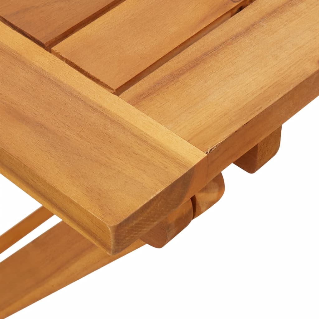 vidaXL Folding Garden Table 90x52.5x65 cm Solid Wood Acacia - Brown